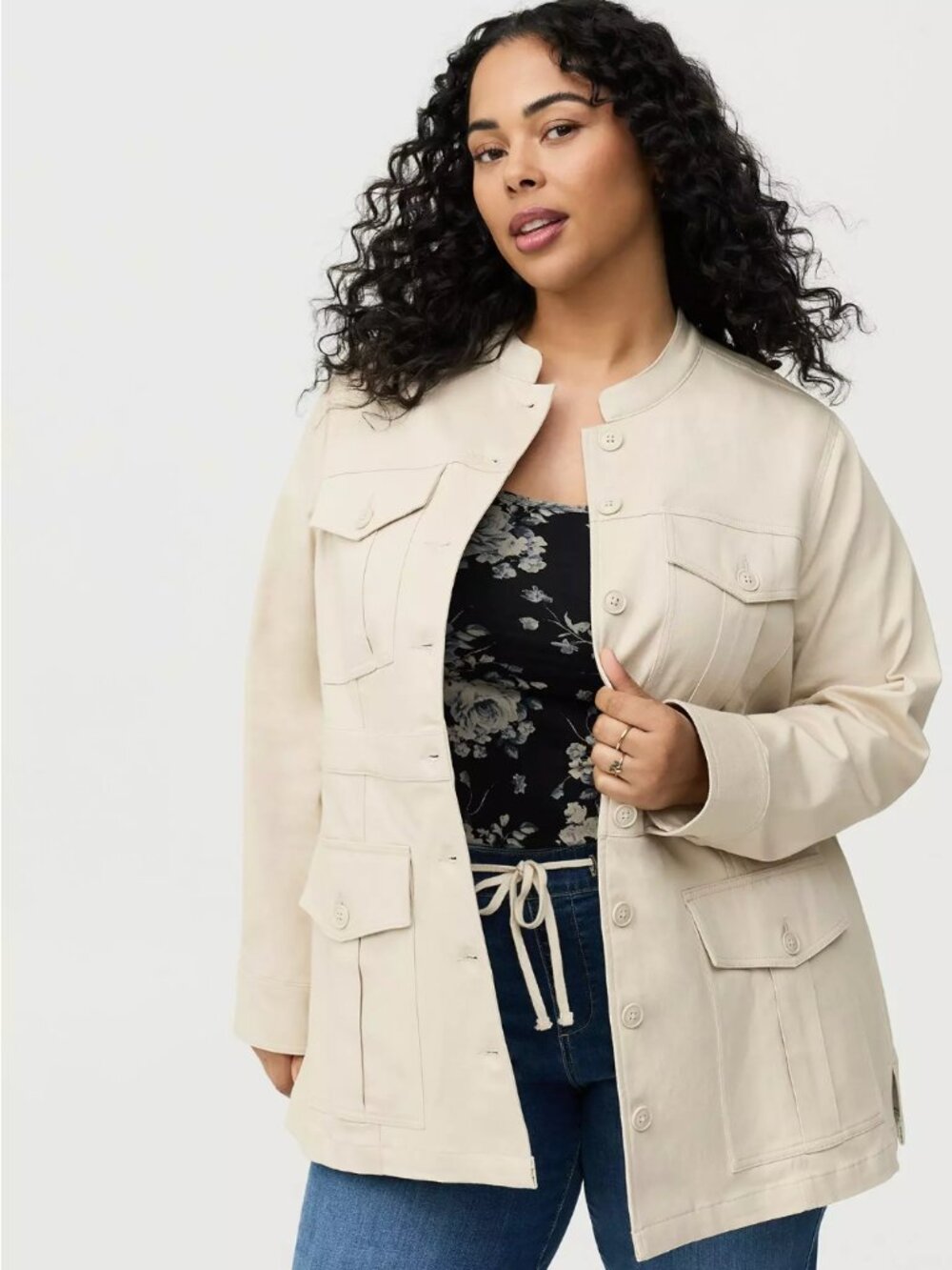 Fitted Military Jacket Size 3